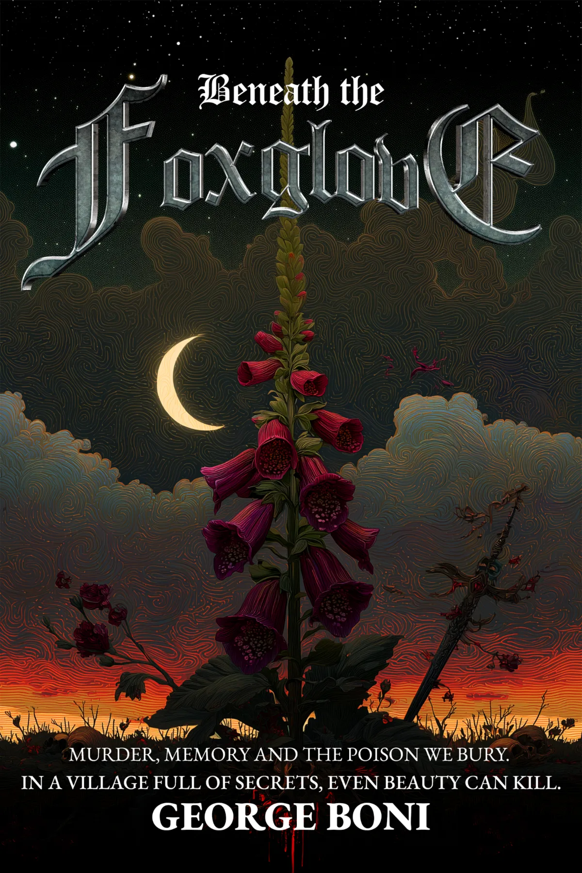 Book cover design sample for a self-published author