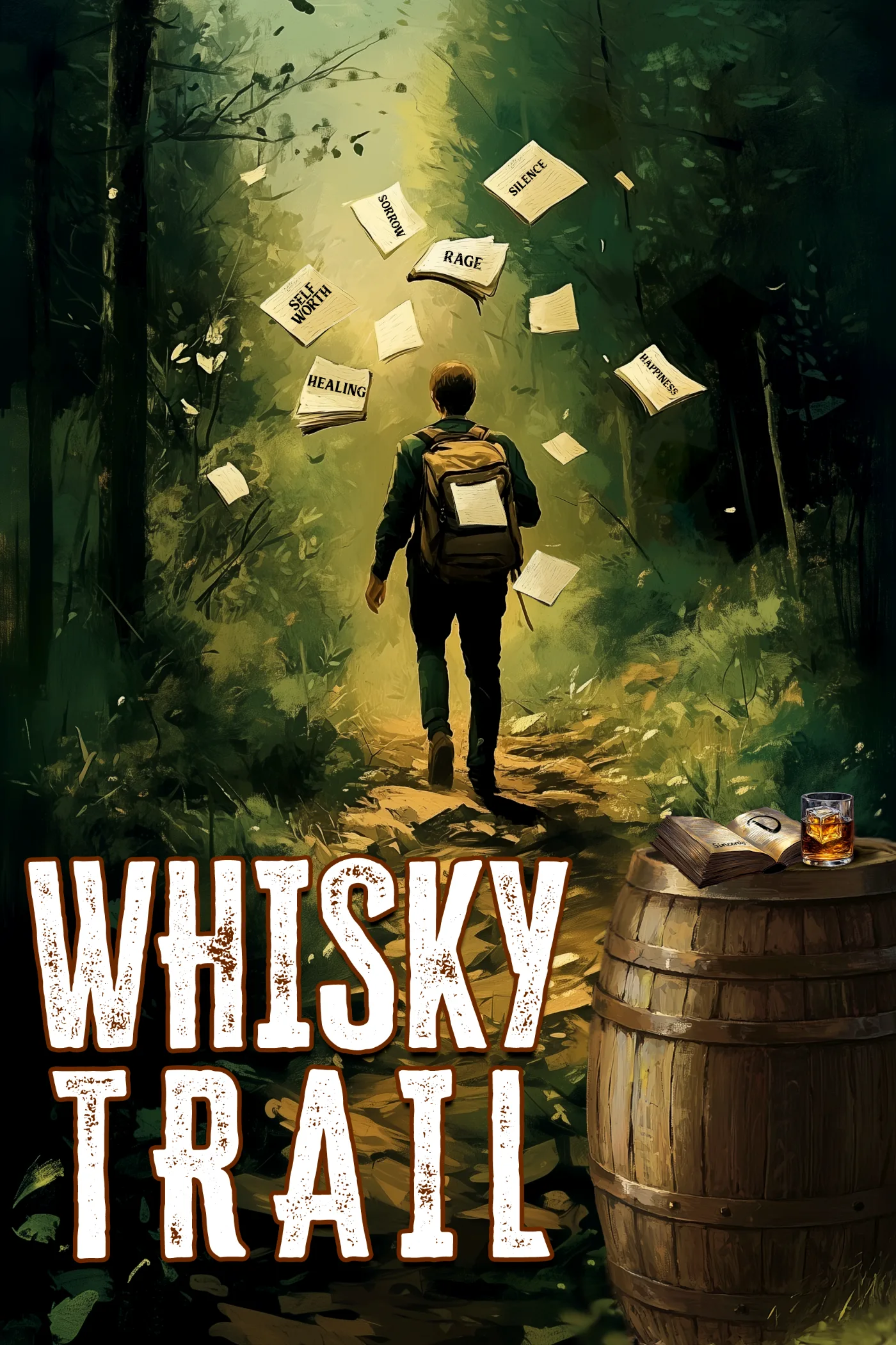 Book cover design sample for a self-published author